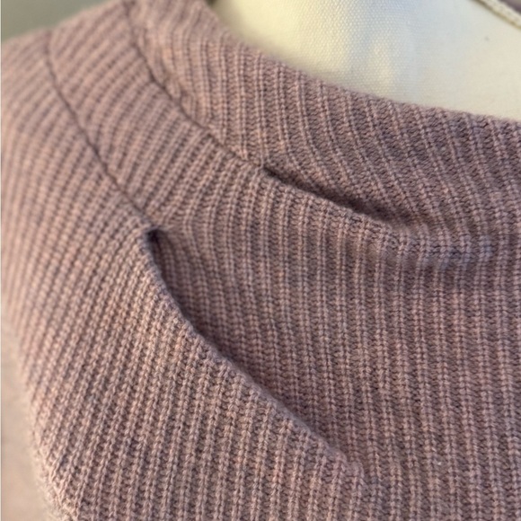 NAADAM Wool Cashmere Asymmetrical Draped Ribbed Off Shoulder Sweater S GORGEOUS - Picture 2 of 11